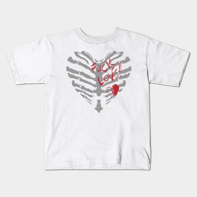 Broken heart again Kids T-Shirt by White Name